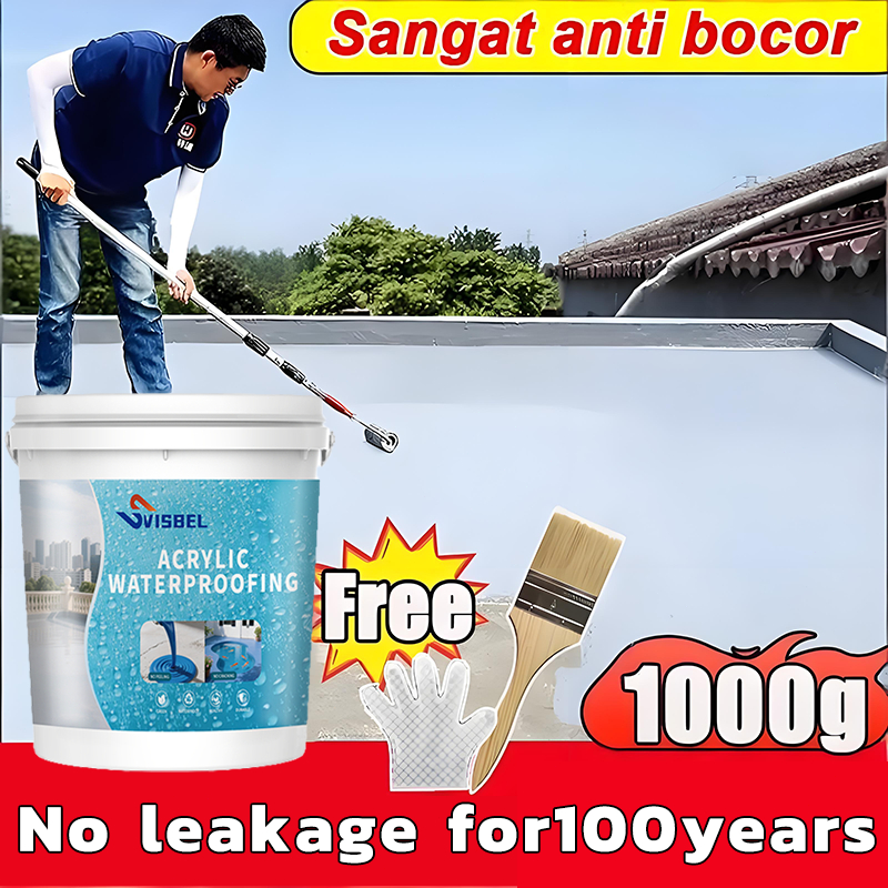 1000g Cat Anti Bocor Lem Anti Bocor Super Kuat Lem Anti Bocor Dan Rembes Cat Atap Rumah Anti Bocor W