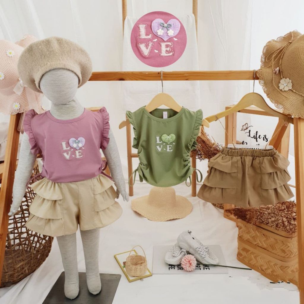 Gi- dae one set - setelan import cewek