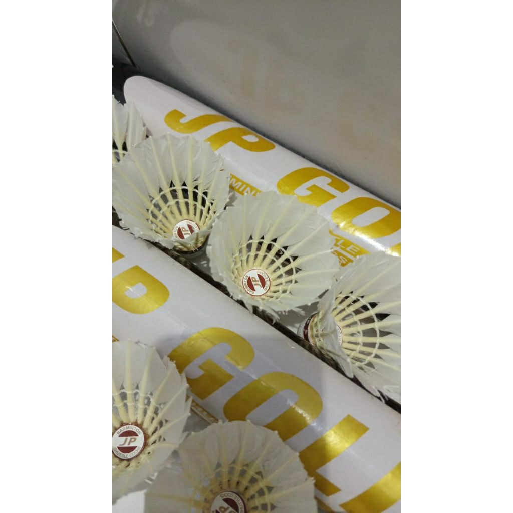Shuttlecock bekas JP GOLD kondisi 80-85% /kock JP GOLD bekas kondisi 80-85%
