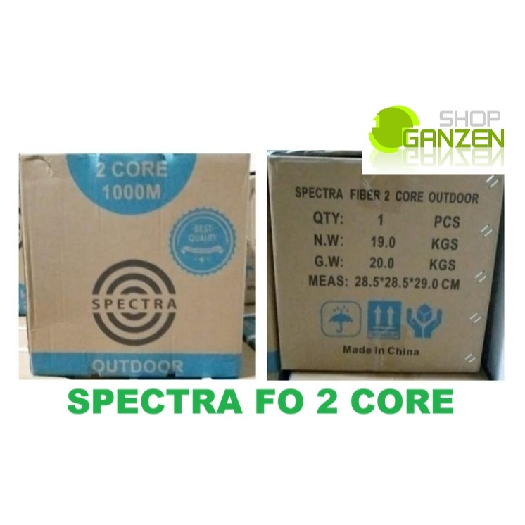 SPECTRA Kabel FO Fiber Optik 2 Core Outdoor 3 Sling 1000 Meter