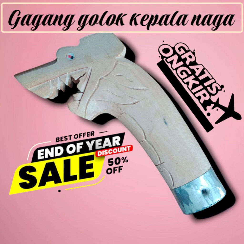 GAGANG GOLOK MODEL KEPALA NAGA