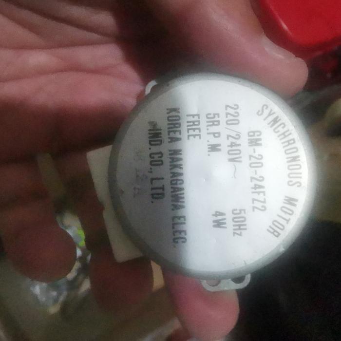 Microwave DINAMO MOTOR ROTARI SYNCHRONOUS 5 RPM 4W