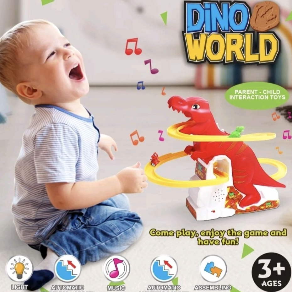 COD MAINAN ANAK TRACK TANNGA SELUCURAN DINO  WORLD ADA MUSIC DAN LAMPU