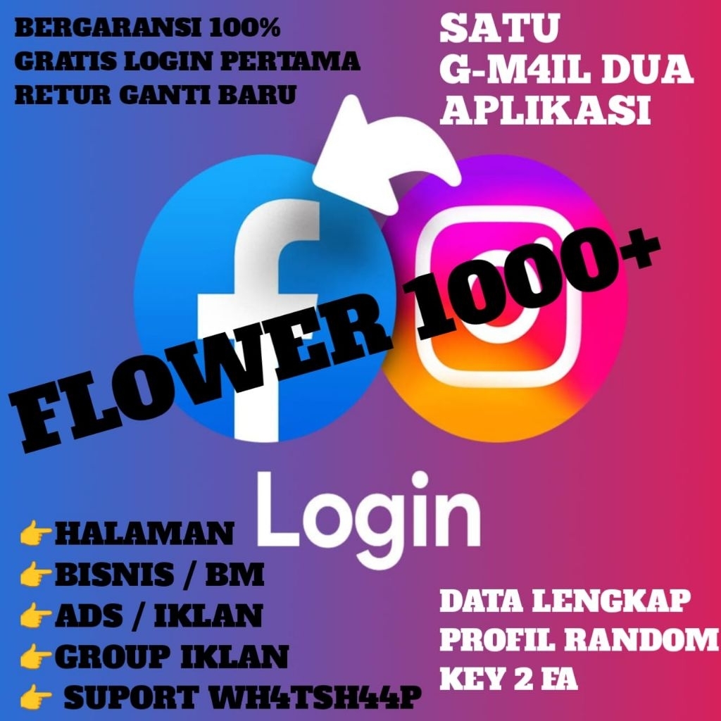 facebook + instagram + bm + halaman+ads + gm4iL akses lock 2fa