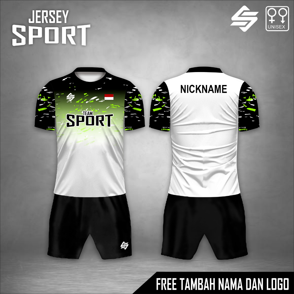 Setelan Baju Celana Jersey Olahraga basic Premium Baju Sport Pria Wanita Kaos Olahraga free Custom