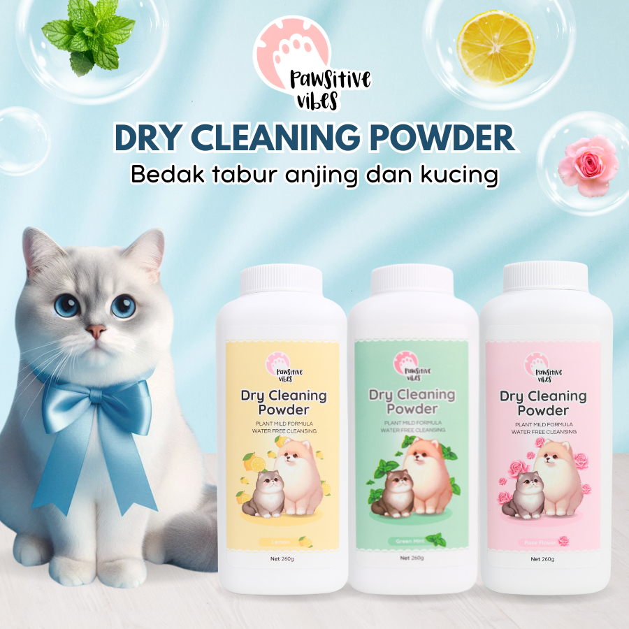 Bedak Kucing Anti Kutu Jamur dan Scabies - Bedak Anjing Anti Fleas 260gr - Bedak Hewan Anti Kutu dan