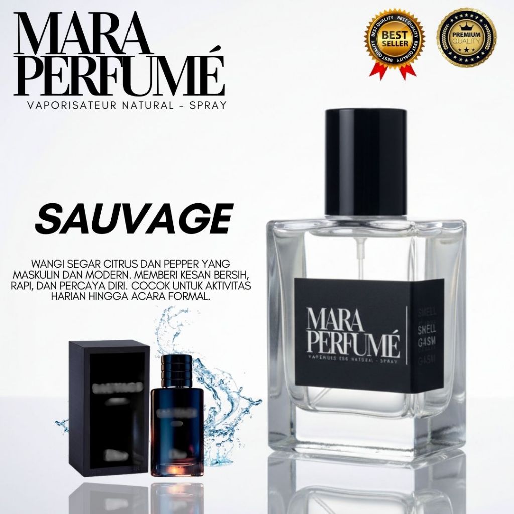 Parfum Pria / Farfum D SAUVAGE Parfum Pria SAUVAGE Tahan Lama parfum elegan cowok
