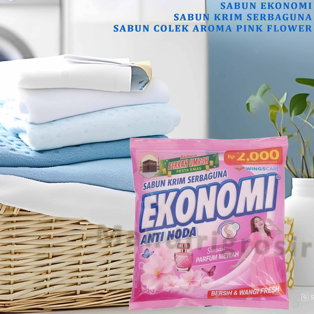 Sabun Cream Anti Noda * Sabun Ekonomi * Sabun Colek Aroma Pink Flower * 145gr