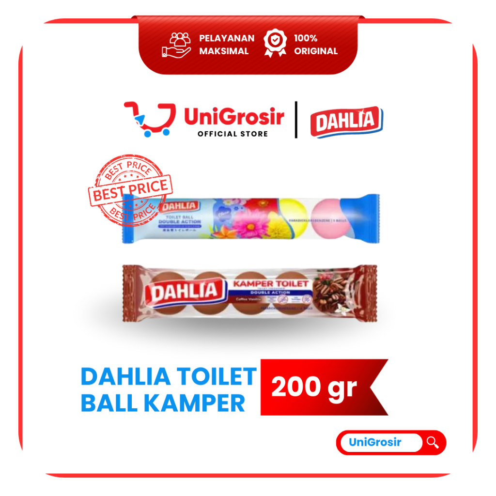 [UniGrosir] DAHLIA TOILET BALL KAMPER KAPUR BARUS CLASSIC DOUBLE ACTION COFFE 5 BALL PENGAHARUM TOIL