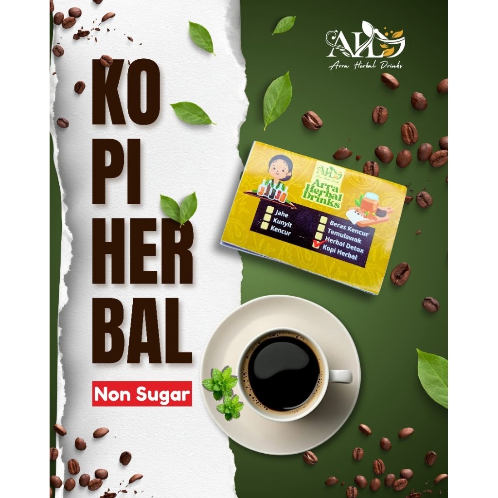Kopi Herbal versi celup, isi 15 kantong celup
