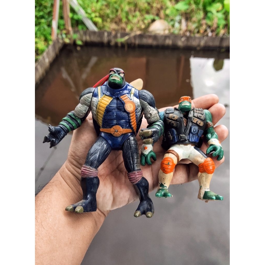 action figure tmnt ninja turtles retro antik jadul