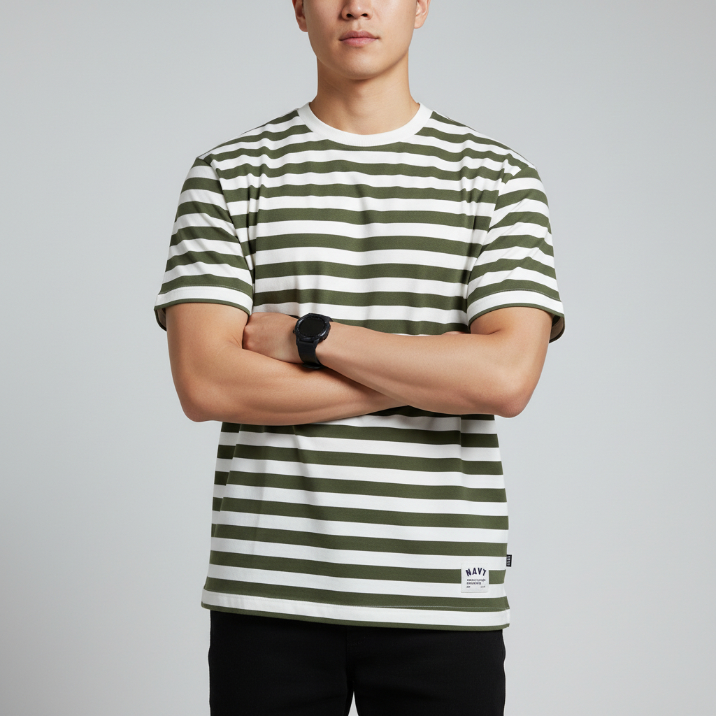 Kaos Salur Pria SPAO Original Bahan Katun Size M