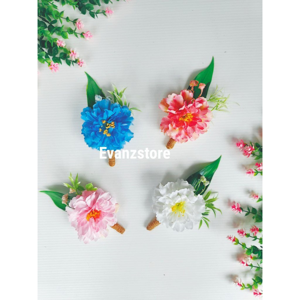 KORSASE BUNGA JAS/BUNGA JAS PENGANTIN PRIA/FLOWER BROOCH/BROS BUNGA DADA WEDDING/WEDDING CORSASE