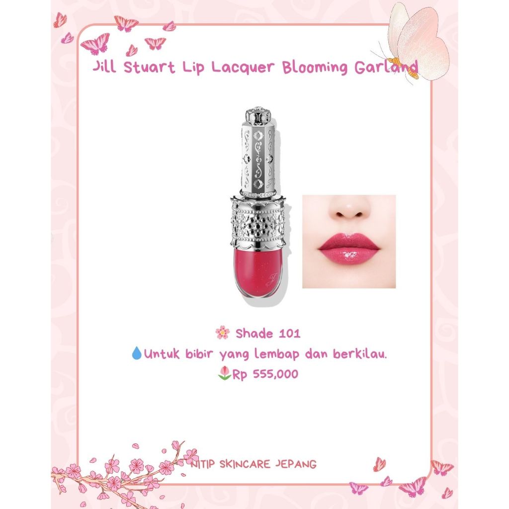 PO jepang -- jill stuart Lip Lacquer Blooming Garland original