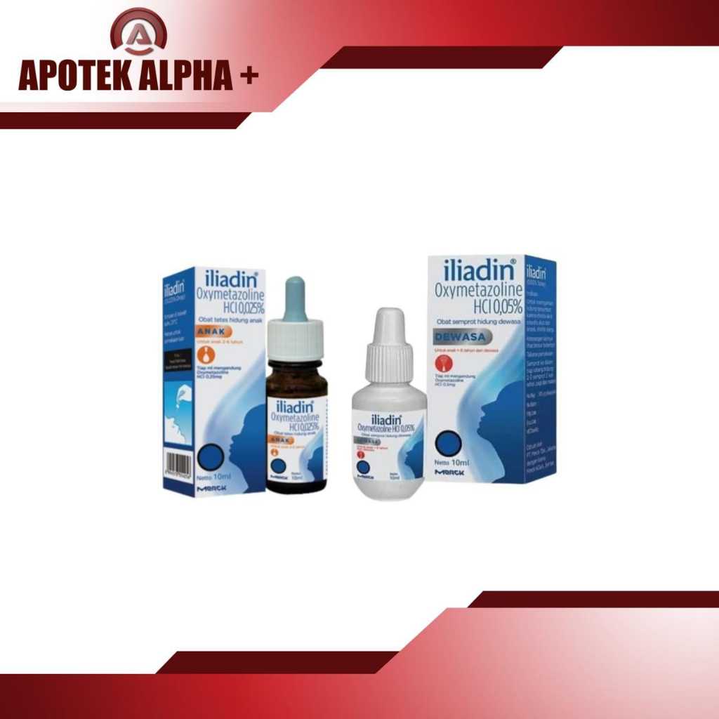 10 ML Iliadin Semprot Hidung untuk Membantu Melegakan Hidung Tersumbat