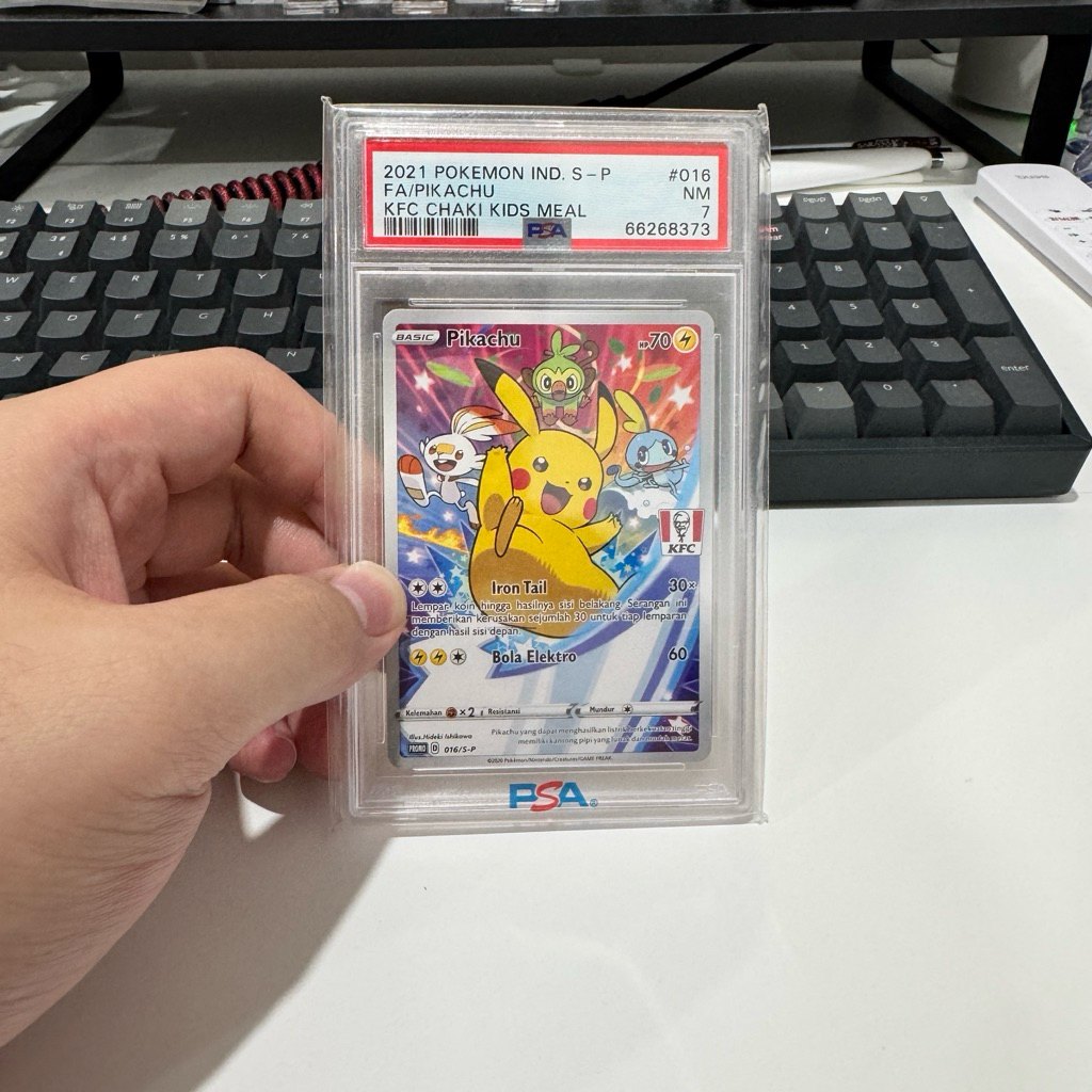 Pokemon TCG Pikachu KFC Chaki Kids Meal PSA 7