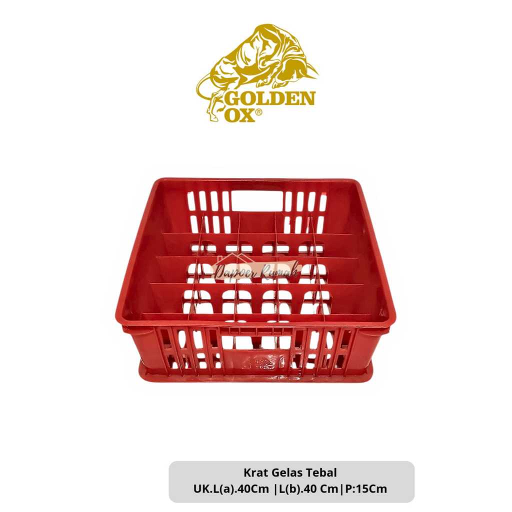 Krat Gelas 25 Lubang GOLDENOX PREMIUM / Krat Gelas Plastik