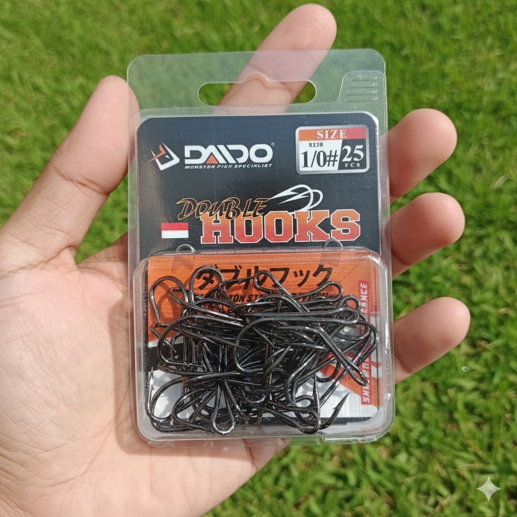 Double hook daido (1 biji isi dalam)