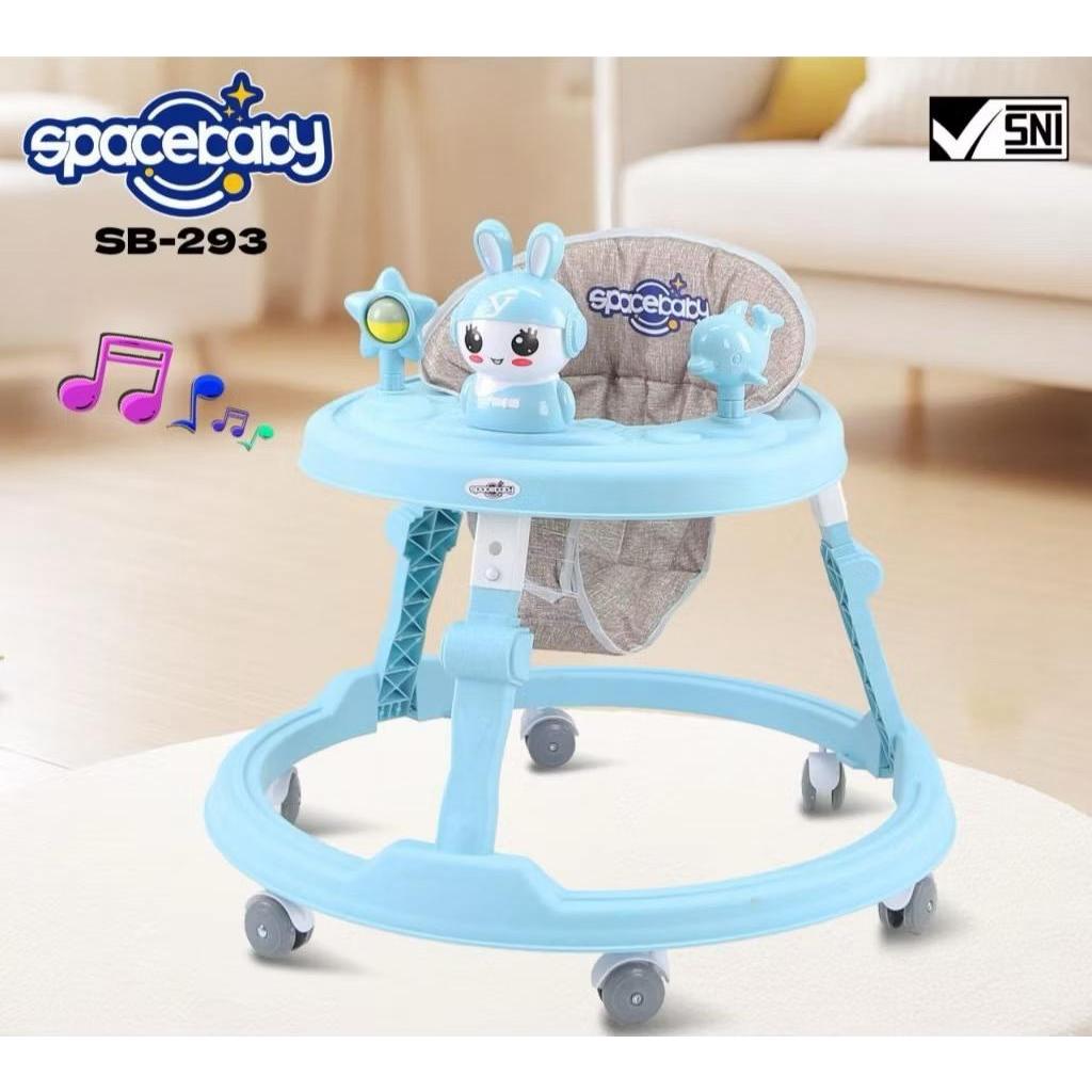 Baby Walker SPACEBABY BUNNY Kereta Bulat Bayi Belajar Jalan