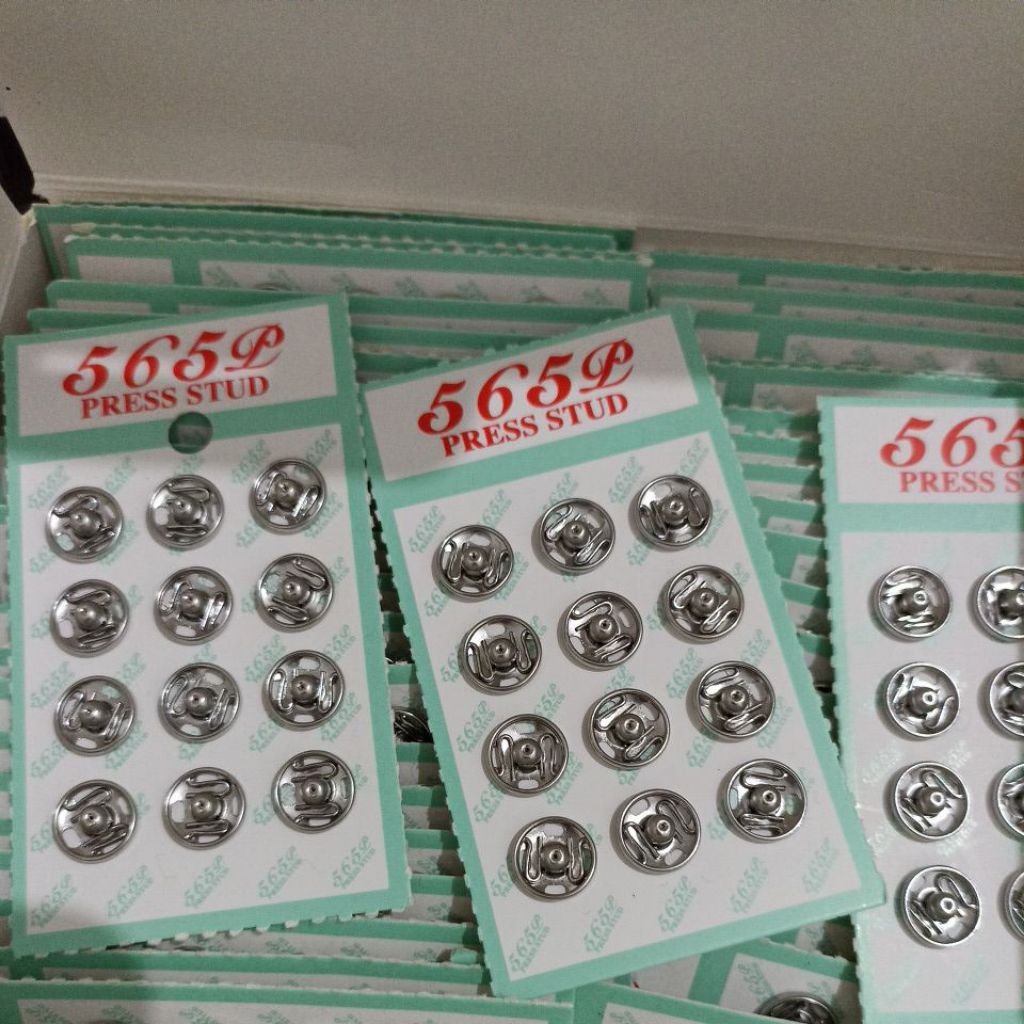 PER LUSIN kancing jepret besi 10mm