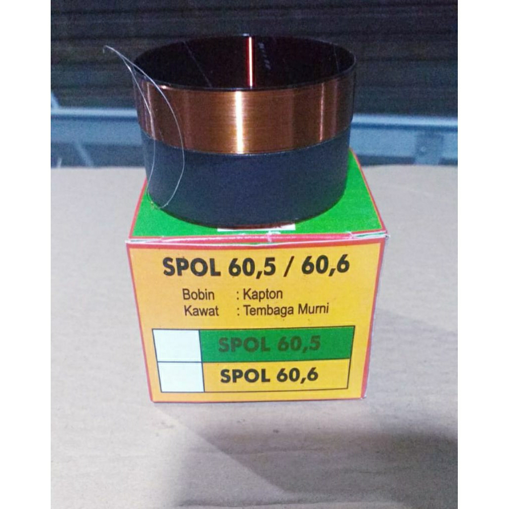 Spol Speaker Nelc 60.5/60.6 mm  × Spul Spool Speaker Voice Coil 60,5/60,6