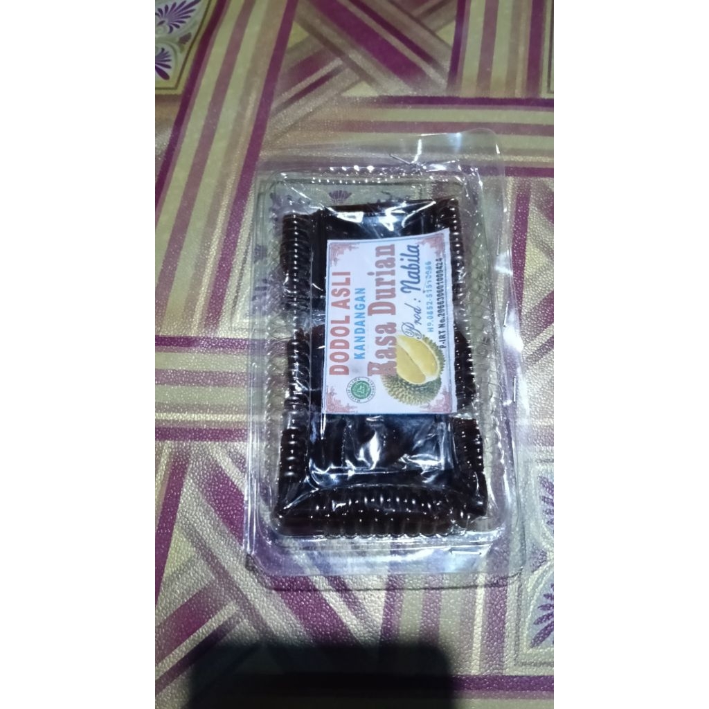 Dodol 500 Gram Kandangan Rasa Original, Kacang, Durian