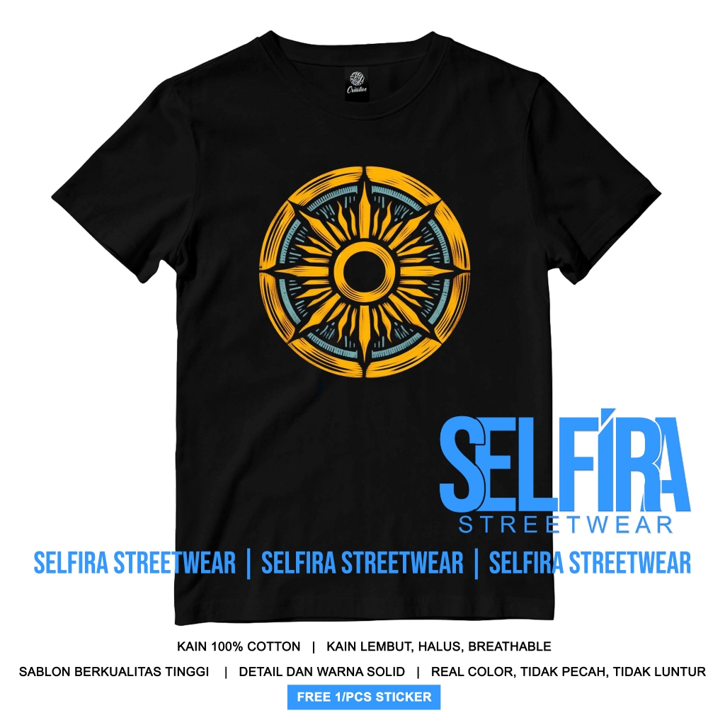 Kaos Logo Dewa Surya Mahabharata - Surya Putra - Kaos Karna Mahabharat