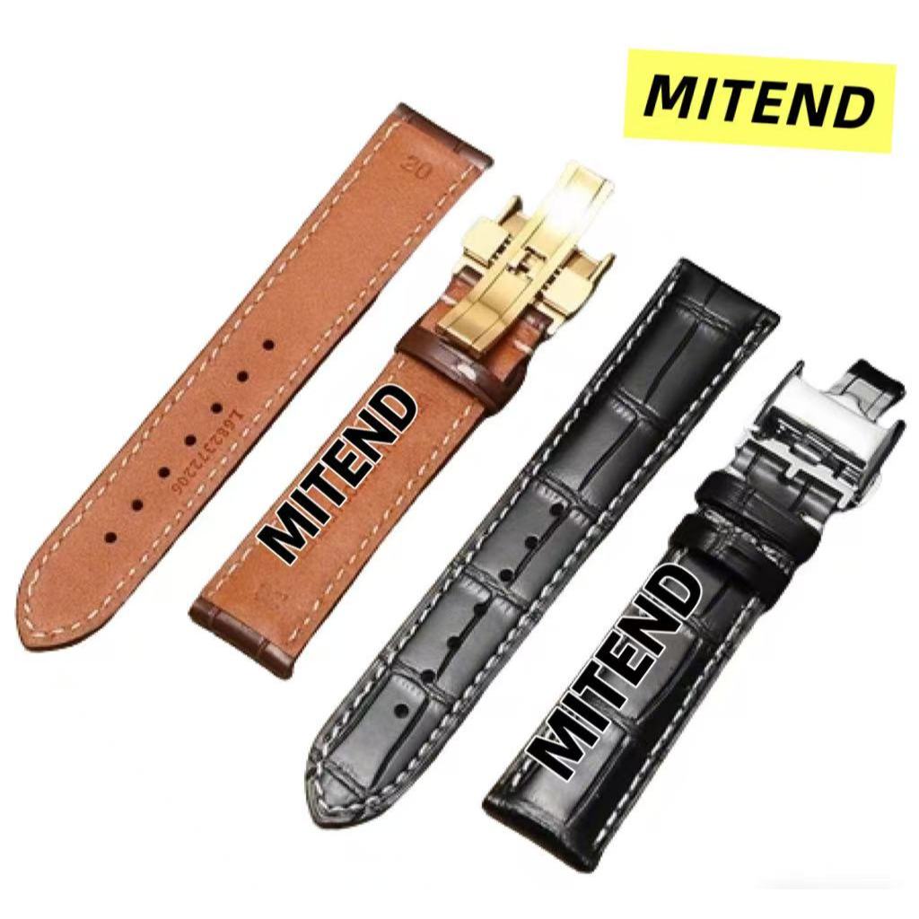 MITEND Tali Jam Longines Kulit Sapi Lapisan Pertama - Motif Buaya Master