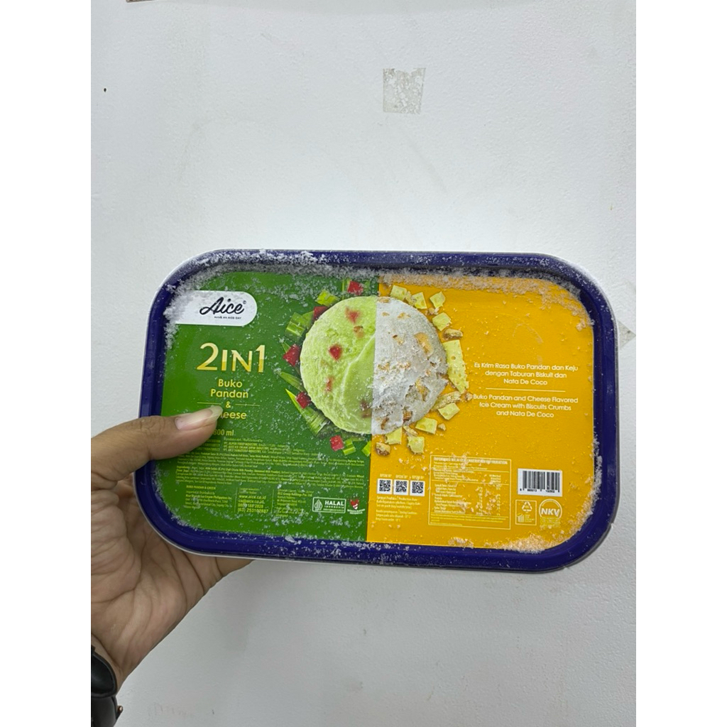 Ice cream 2 in 1 aice 800ml