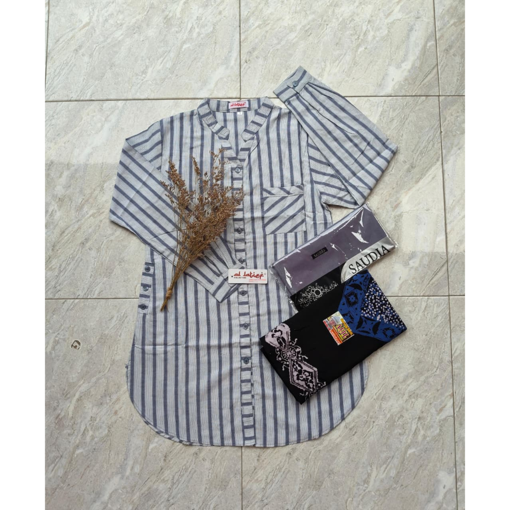 SETELAN TUNIK ALLATIEF//TUNIK HARA//ATASAN SANTRI//BLUS HARA//BAJU WANITA TERBARU//STELAN WANITA