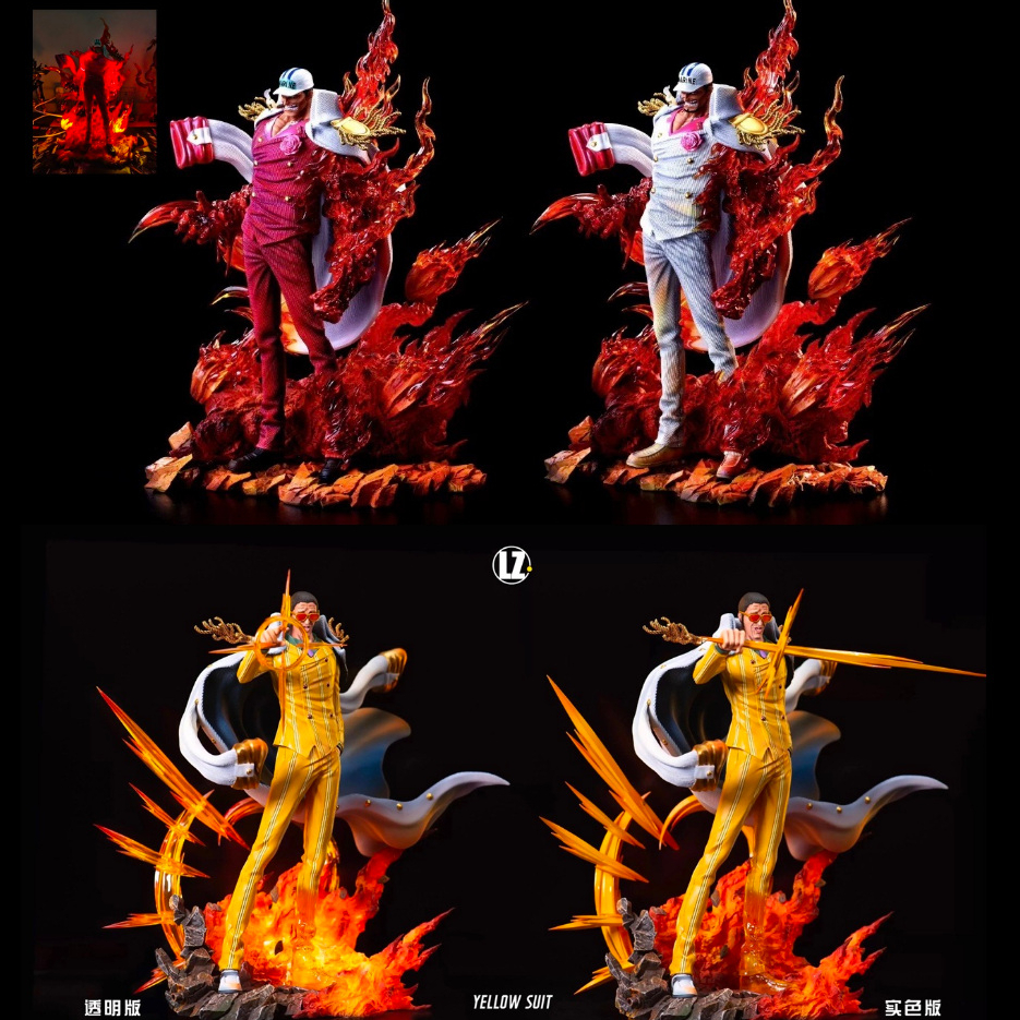 [ Ready ] Statue One Piece [ LZ Studio ] Kizaru - Akainu LED Recast