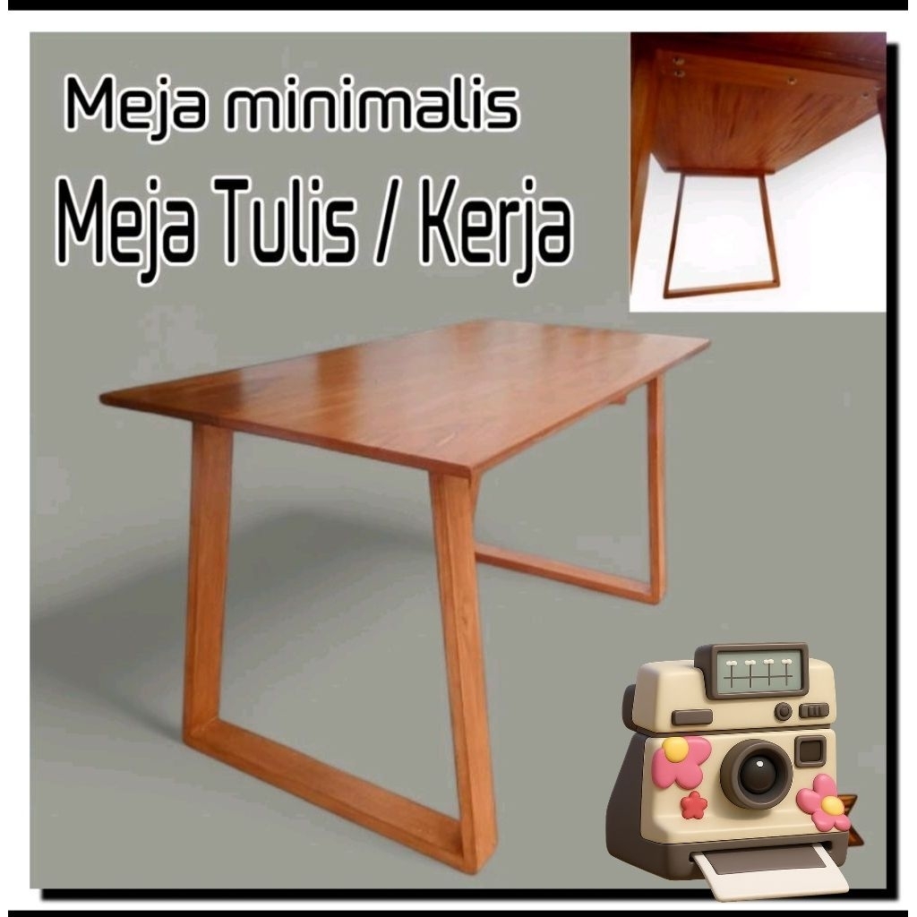 meja minimalis meja belajar,kerja,lesehan kayu mahoni