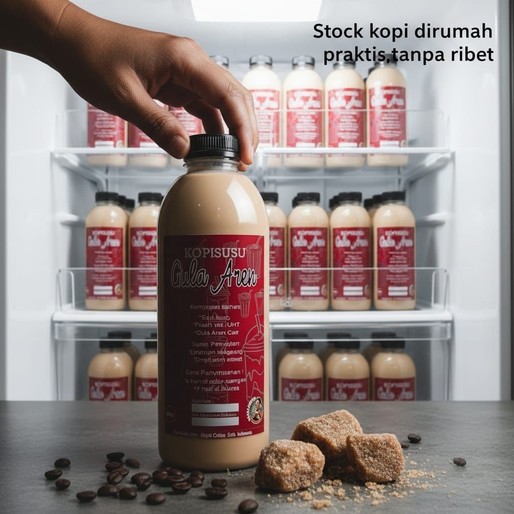 Kopi susu gula aren botol 1 liter