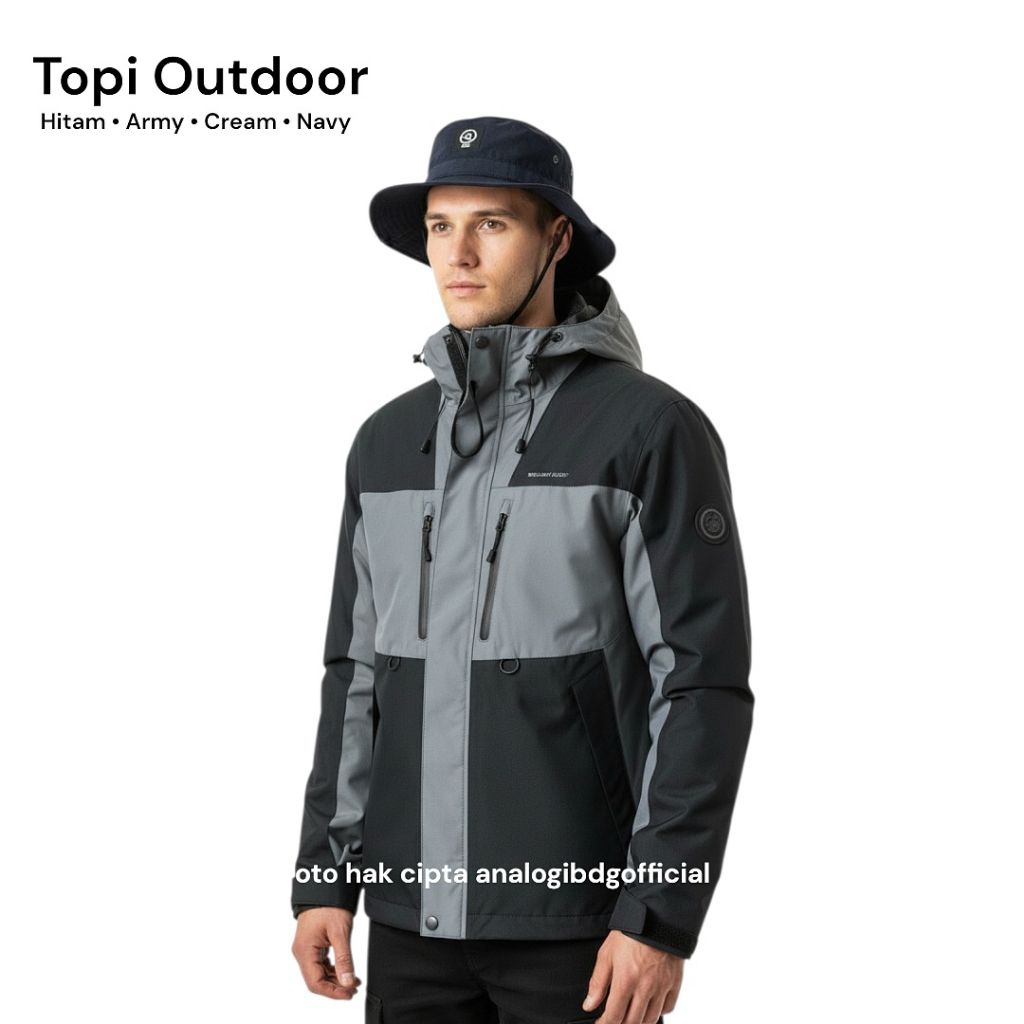 Analogibdg - Topi Pantai Gunung Pria Dewasa Outdoor Alam Mancing