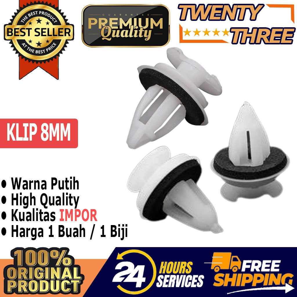 Klip Kancing Pintu 8mm BMW Harbot Panel Pintu Fender Doortrim Clip E34 E36 E38 E46 E39 M5 M3 Z3