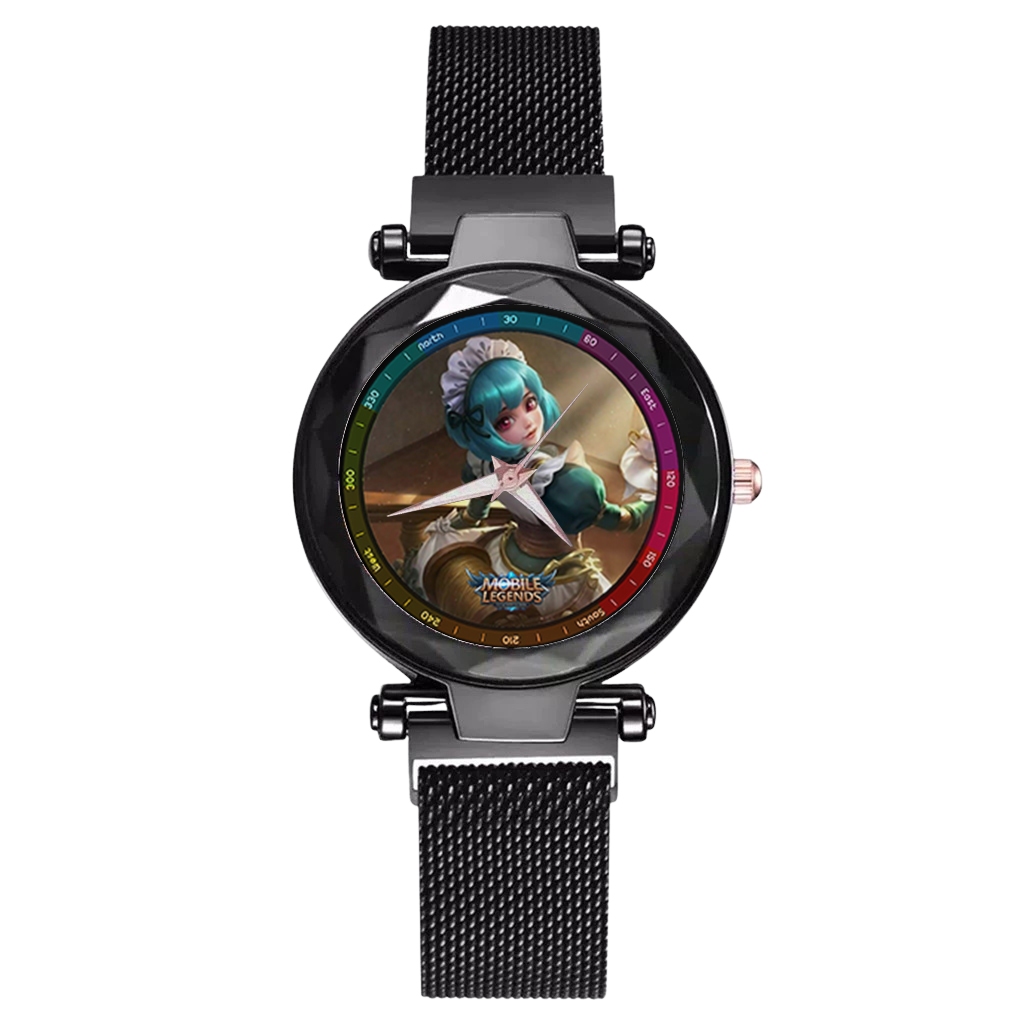Jam Tangan Wanita Tema MOBILE LEGENDS ML ANGELA + Box & Baterai