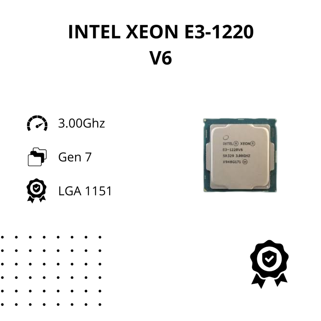 Prosesor Intel Xeon E3 1220 v6