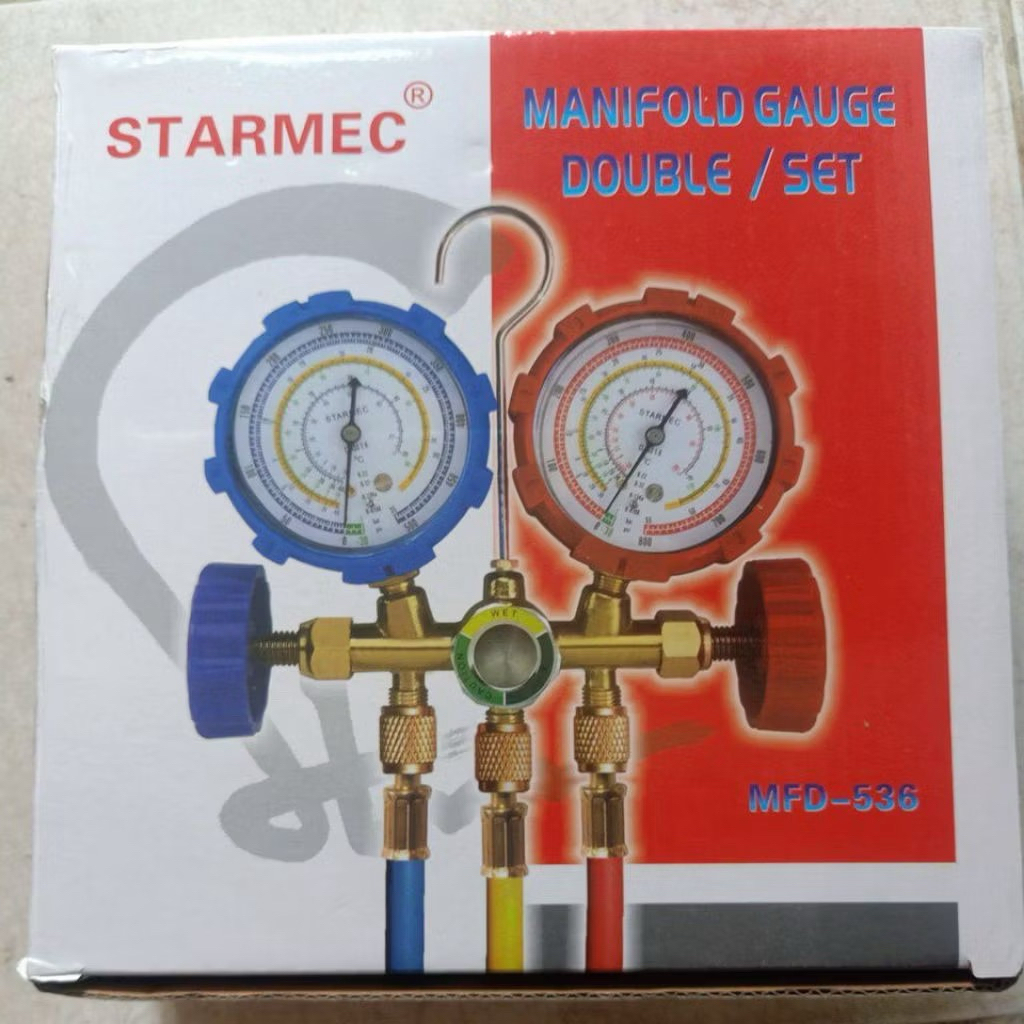 Double Manifold AC Multi 500 - 800psi R22 R32 R410 / Manifold AC Multi ex display