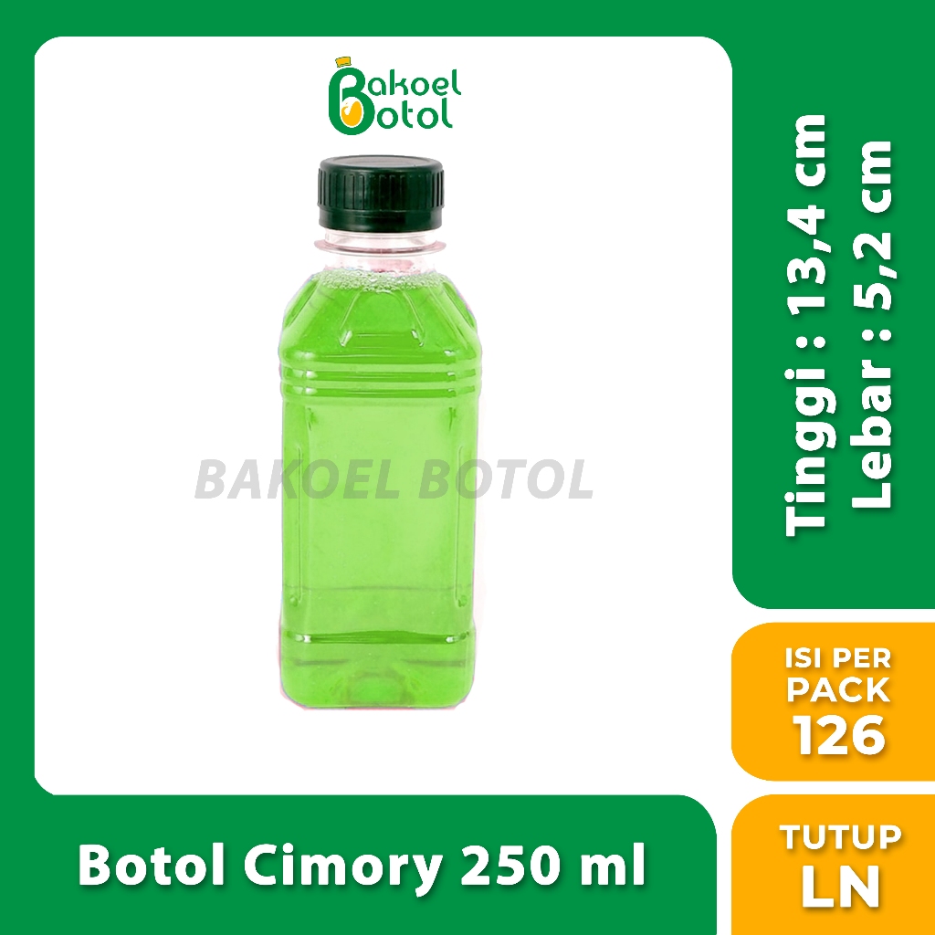 Botol Cimory 250 ml / Botol Plastik 250 ml / Botol Pudot 250 ml / Botol Minuman Kekinian