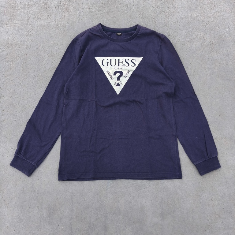 Tshirt Baju Kaos Kaos Murah Kaos Second Kaos Vintage Kaos Logsleeve Kaos Lengan Panjang Kaos Guess G