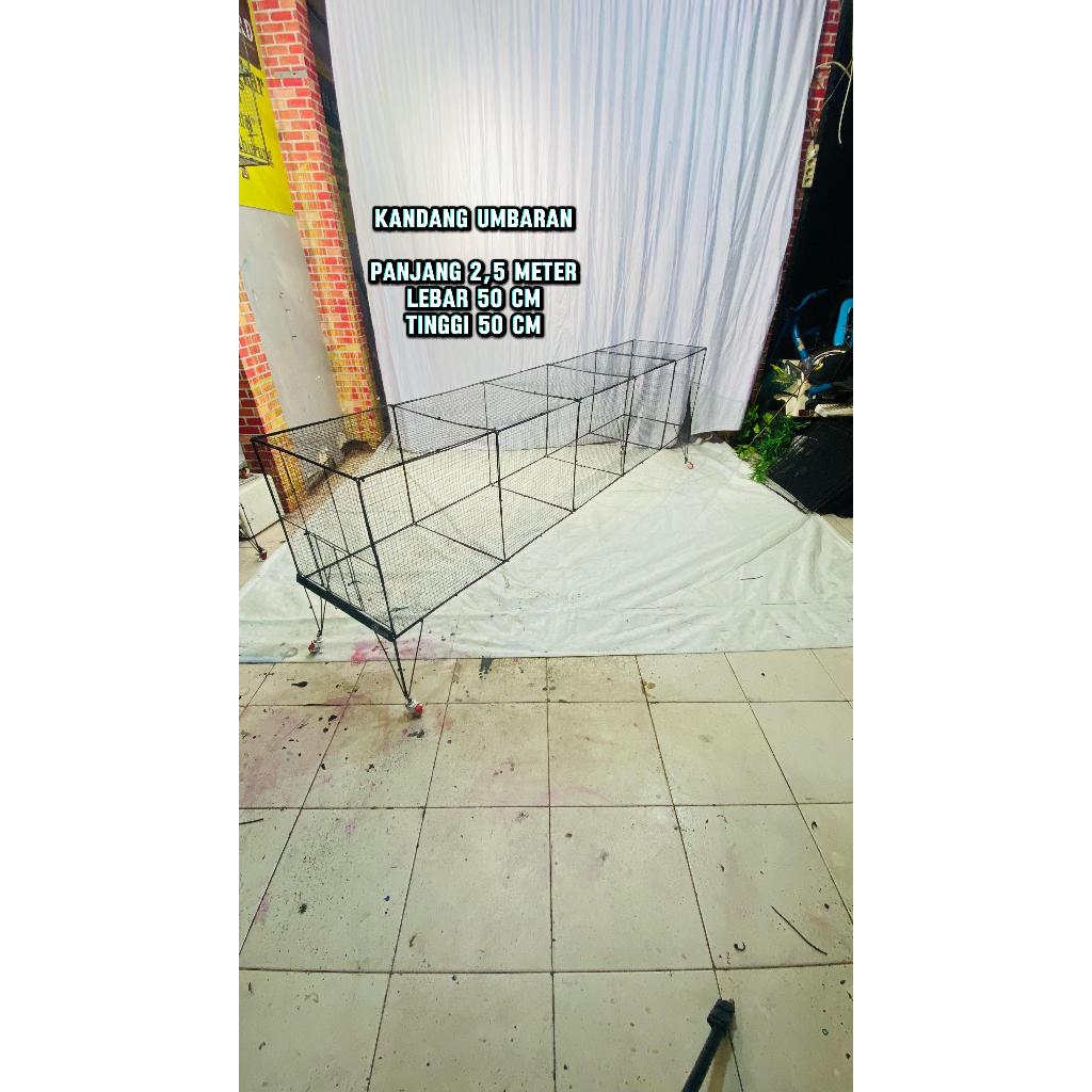 kandang umbaran polier tenggaran burung lomba murai / cucak ijo / kacer / kenari / love bird / porab