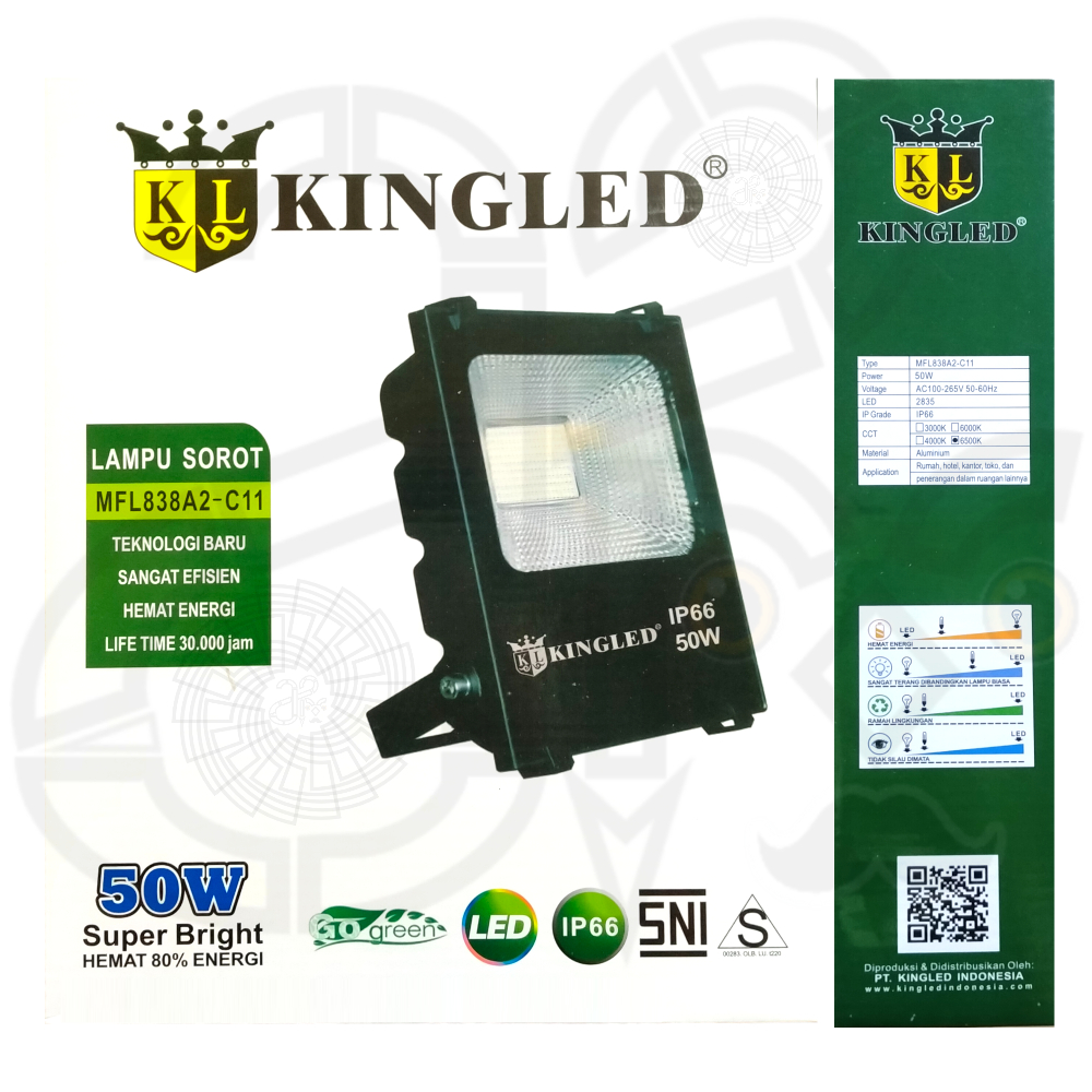 Lampu LED Sorot KINGLED 50 Watt