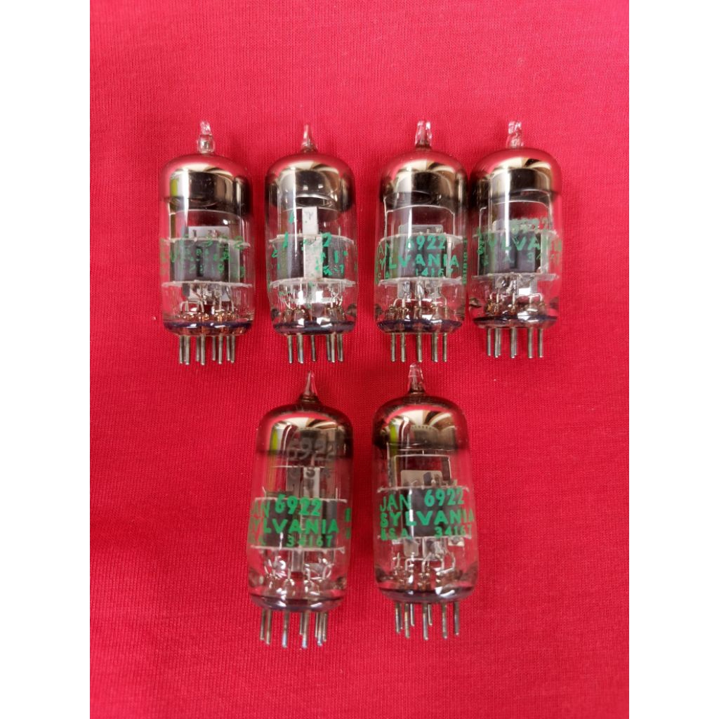 tube triode ganda JAN 6922 Sylvania =ecc88/6dj8/ecc88