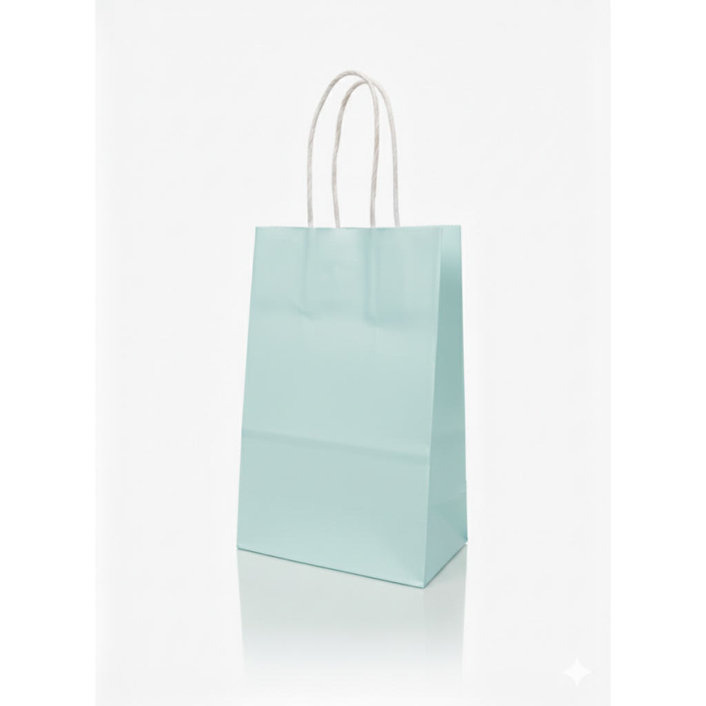 Capricorn Design Paper Bag Polos Warna Pastel Soft Aesthetic Xtra Small Warna Biru Isi 3 Pcs  PBPKXS