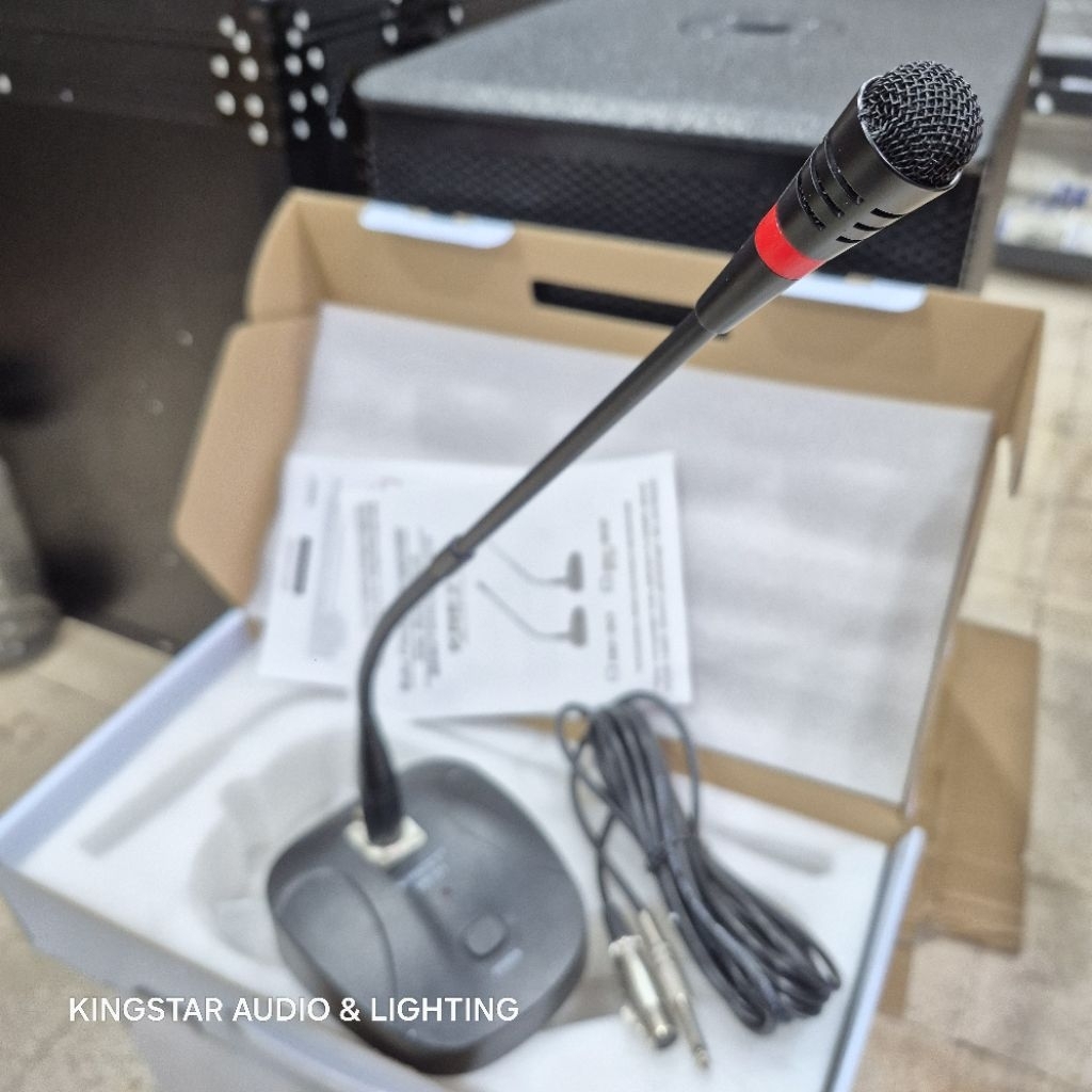 Mic KREZT BM301 ORIGINAL Podium Meja Microphone Duduk BM 301 Tekuk Audio
