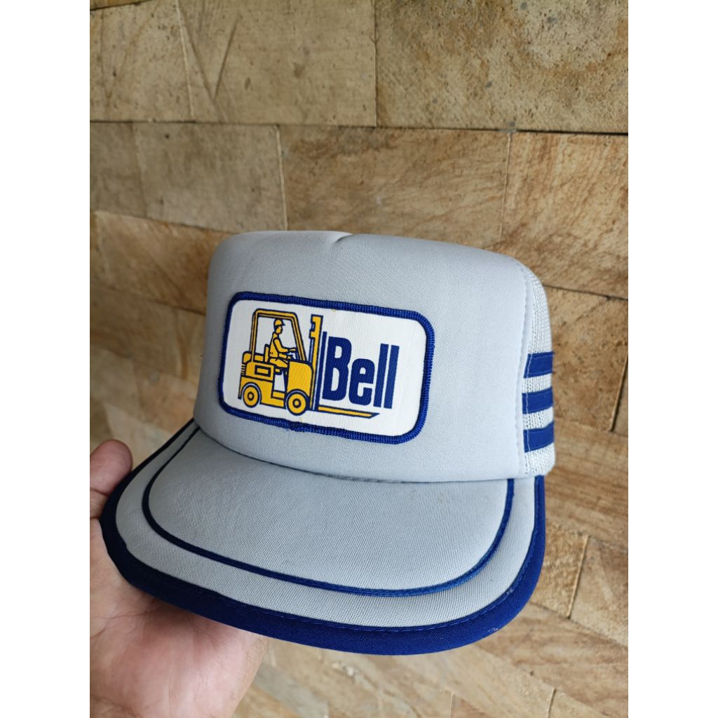 Topi Trucker/Jaring Three Line Vintage By Canada Cap Original Fashion Pria/Wanita