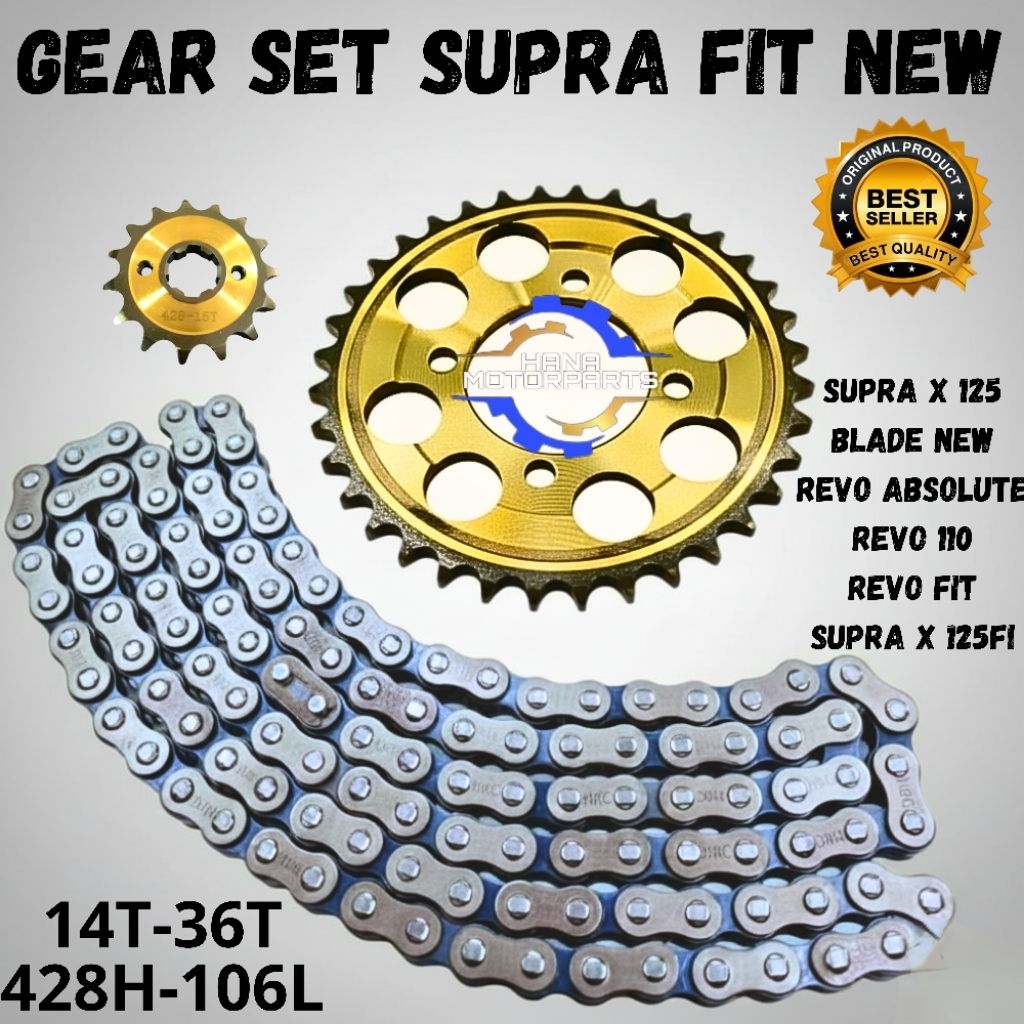 GEAR GIR SUPRA FIT NEW SUPRA X 125 REVO  GEAR SUPRA FIT NEW GIR SUPRA FIT NEW BLADE NEW SUPRA FIT X