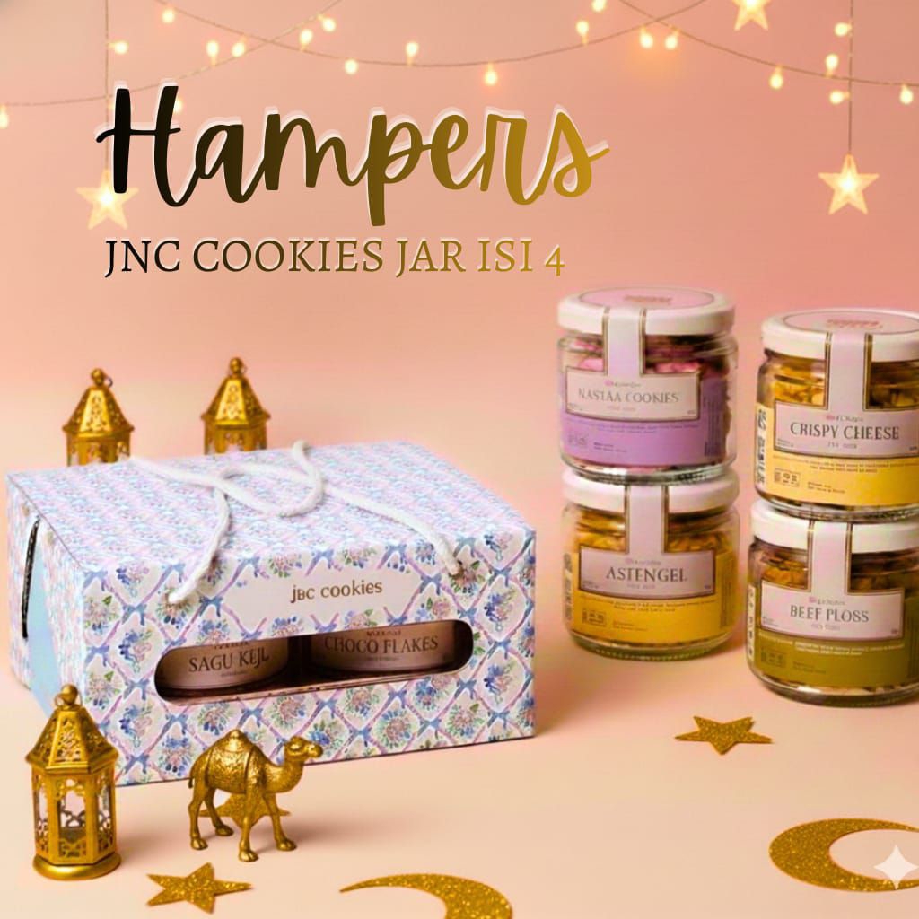 JnC Cookies Hampers isi 4 Toples Jar//Cibubur-Kranggan-Bekasi