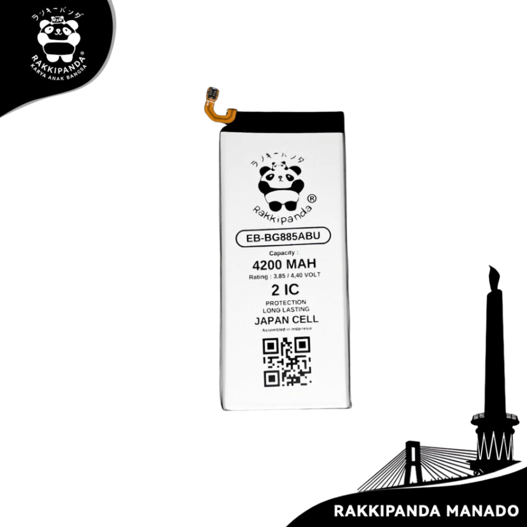 RakkiPanda EB-BG885ABU Baterai Samsung A8 Star 4200mAh