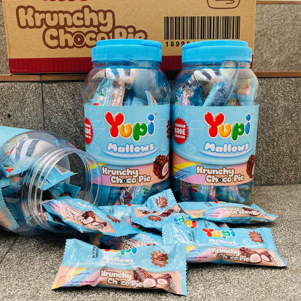 YUPI KRUNCHY CHOCO PIE 6 TOPLES ( DUS )